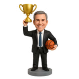 Custom Basketball Coach Bobbleheads-Outfit Can Be Customized