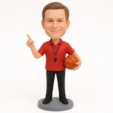 Custom Basketball Coach Bobbleheads– Outfit Customization Available