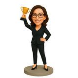 Gifts for Your Boss Female —— Personalized Female Boss Bobblehead