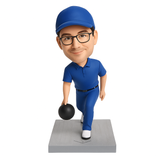 Custom Male Bowlers Bobbleheads – Outfit Can Be Customized