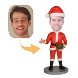Christmas Gift  Santa Showing Thumbs Up Custom Bobblehead