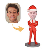 Man In Christmas Suit Custom Bobblehead