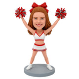 Custom Cheerleader Bobbleheads with Custom Outfit
