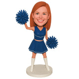 Custom Cheerleader Bobbleheads – Outfit Customization Available
