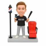 Barber Holding Tools Custom Bobblehead