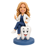 Female Dentist Custom Bobblehead– Outfit Can Be Customized