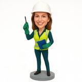 Custom Female Electrical Engineers Bobbleheads