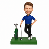 Golfers Custom Bobbleheads -– Outfit Can Be Customized