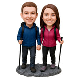 Custom Hikers Couples Bobbleheads– Outfit Can Be Customized