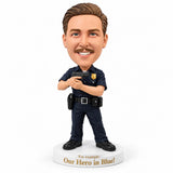 Custom Police Officer Bobblehead -- Customizable Police Uniform & Pose