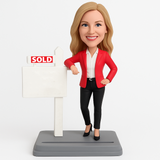 Custom  Real Estate Agents Bobblehead