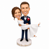 Custom Wedding Gift for Bride & Groom – Bridal Carry Bobblehead | Customizable Any Outfit & Pose