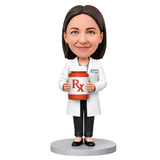 Pretty Female Pharmacist Custom Bobbleheads