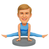 Custom Male Yoga Lovers Bobbleheads – Outfit Can Be Customized