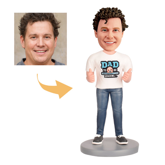 Custom Bobblehead Gifts for a Dad to Be