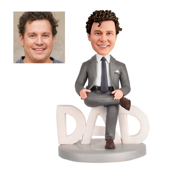 Custom Bobblehead Father's Day Gift - Confident Dad