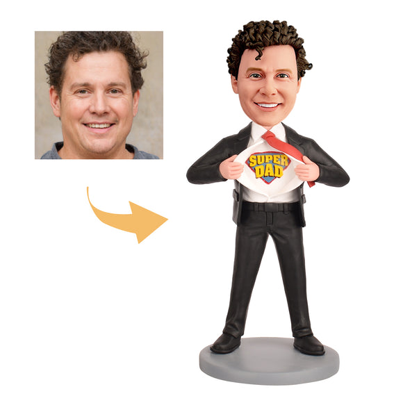 Custom Bobblehead Father's Day Gift - Super Dad