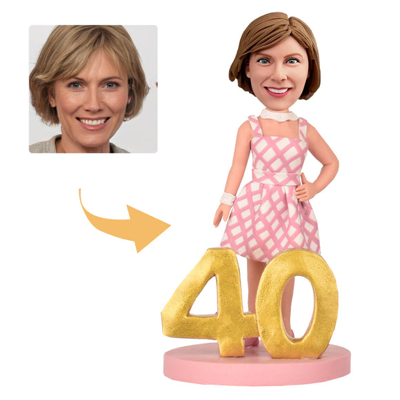 40th Birthday Gift for Women —— Custom Bobblehead —— Popular Movie Heroine
