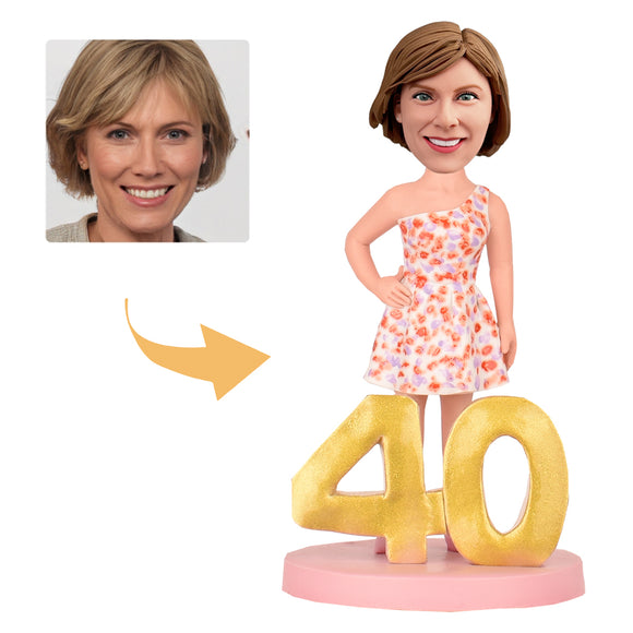 40th Birthday Gift for Women —— Custom Bobbleheads —— Popular Movie Heroine