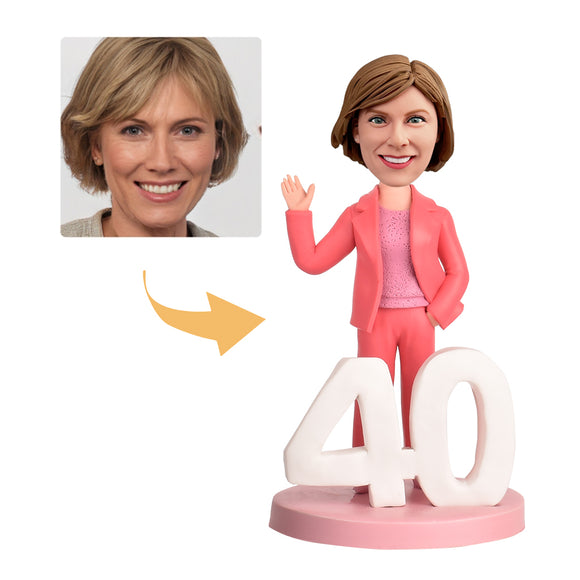 Ladies 40th Birthday Gifts —— Custom Bobblehead —— Popular Movie Heroine