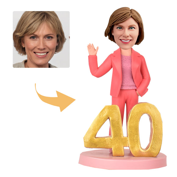 Ladies 40th Birthday Gifts —— Custom Bobblehead —— Popular Movie Heroine