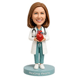 Female Cardiologist Custom Bobbleheads