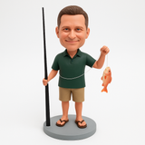 Custom Fishing Bobblehead with Custom Outfit