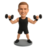 Custom Fitness Men Bobbleheads – Outfit Can Be Customized