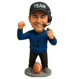 Custom Football Coach Bobbleheads– Outfit Can Be Customized