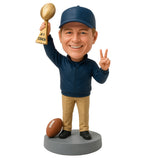 Custom Football Coach Bobblehead – Outfit Can Be Customized