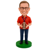 Custom Football Coach Bobbleheads – Outfit Customization Available