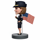 Female Naval Officer Custom Bobbleheads