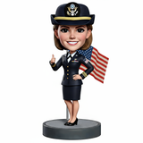 Female Naval Officer Custom Bobbleheads