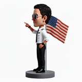 Handsome Naval Officer Custom Bobbleheads