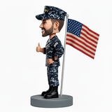 Navy Soldier Giving a Thumbs up