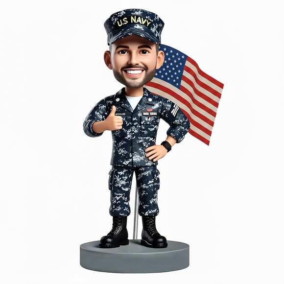 Navy Soldier Giving a Thumbs up