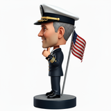 Navy Officer Giving Thumbs up Custom Bobbleheads