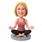 Yoga Lovers Custom Bobbleheads with Custom Outfit