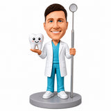 The Dentist is Holding a Tooth Custom Bobbleheads