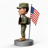 Army Man Holding Gun Custom Bobbleheads