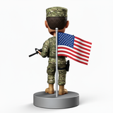 Army Man Holding Gun Custom Bobbleheads