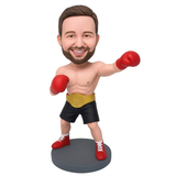 Custom Boxer Bobblehead -- Boxing Trunks Can Be Customized