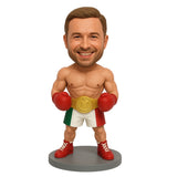Custom Boxer Bobblehead with Custom Boxing Trunks