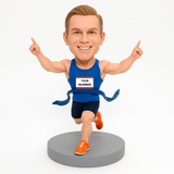 Custom Marathon Runners Bobbleheads– Customizable Running Outfit