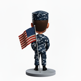 Navy Soldiers Wearing Camouflage Uniforms Custom Bobbleheads