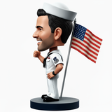 Personalized Navy Sailors Bobbleheads
