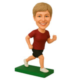 Custom Runners Female Bobblehead with Custom Outfit