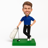 Golfers Custom Bobbleheads -– Outfit Can Be Customized