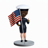 Female Naval Officer Custom Bobbleheads