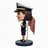 Female US Navy Chief Custom Bobbleheads